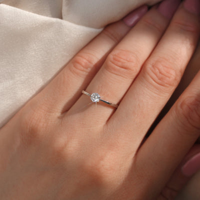 Delicate Diamond Promise Ring