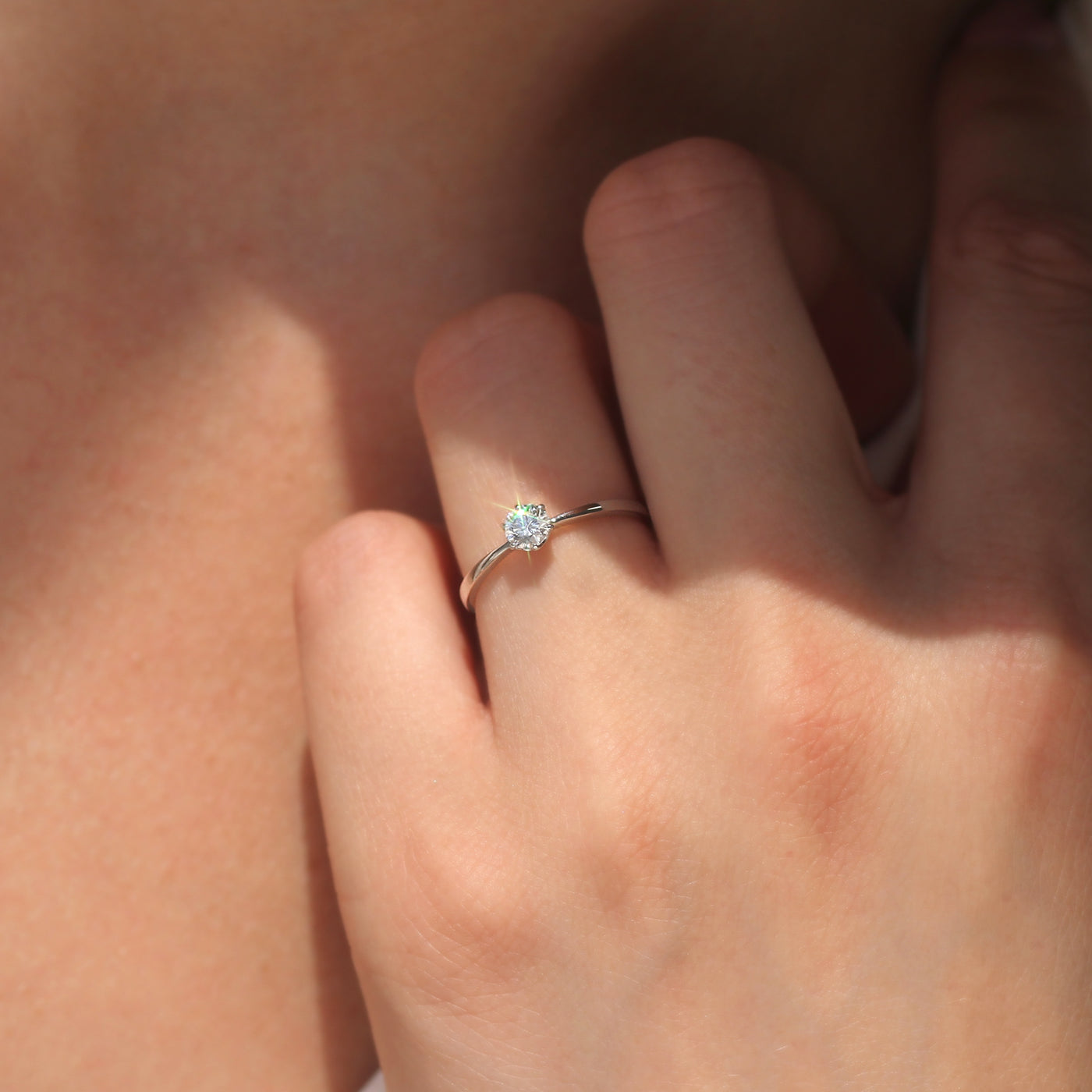 Delicate Diamond Promise Ring