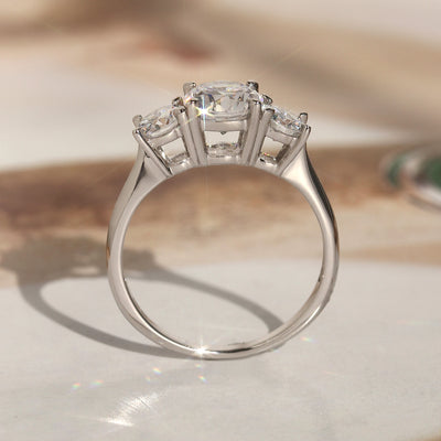 Eminence Three-Stone Ring