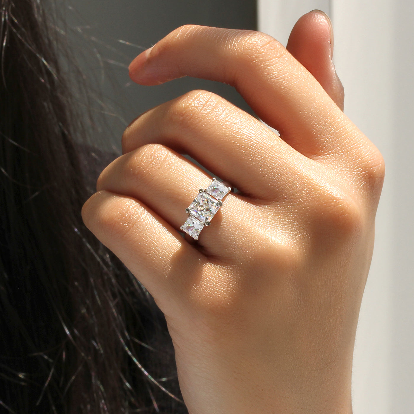 Triple Sparkle Princess Ring