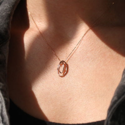 Rose Gold Galaxy Necklace