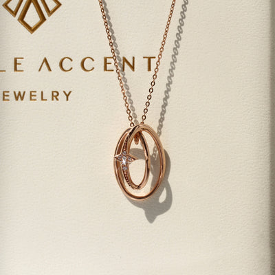 Rose Gold Galaxy Necklace