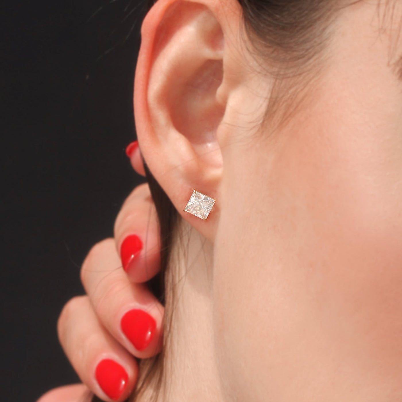 Precision Brilliance Princess Studs