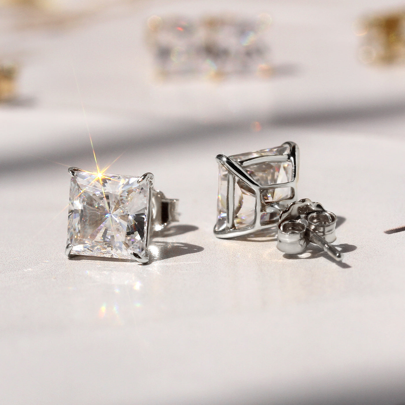 Precious Princess Gem Stud Earrings