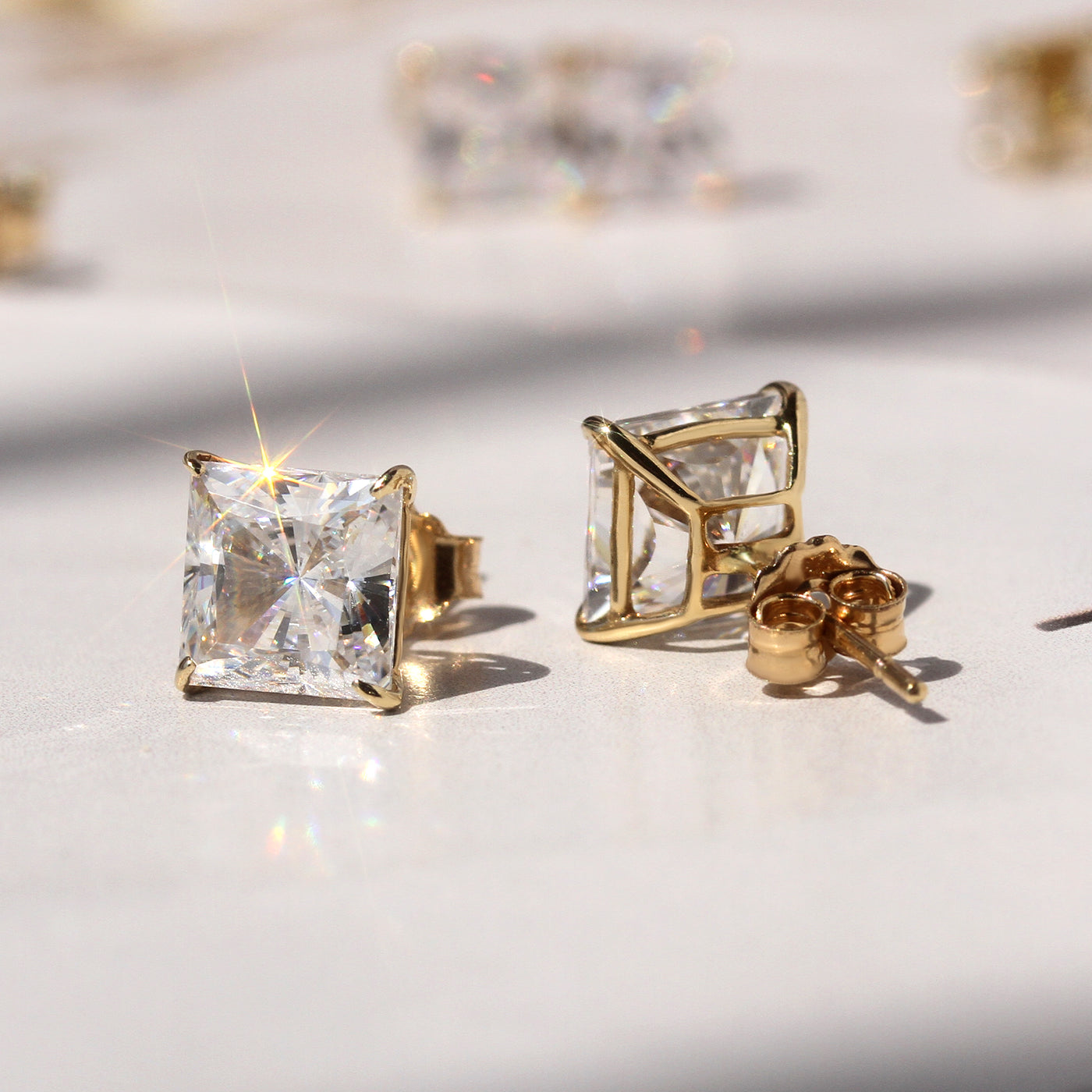 Precision Brilliance Princess Studs