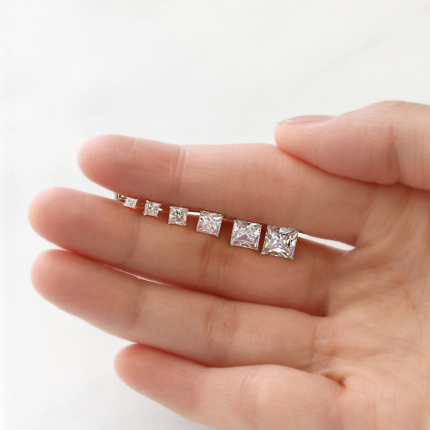 Precision Brilliance Princess Studs