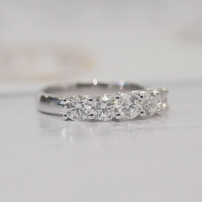 Lux Five-Stone Diamond Ring