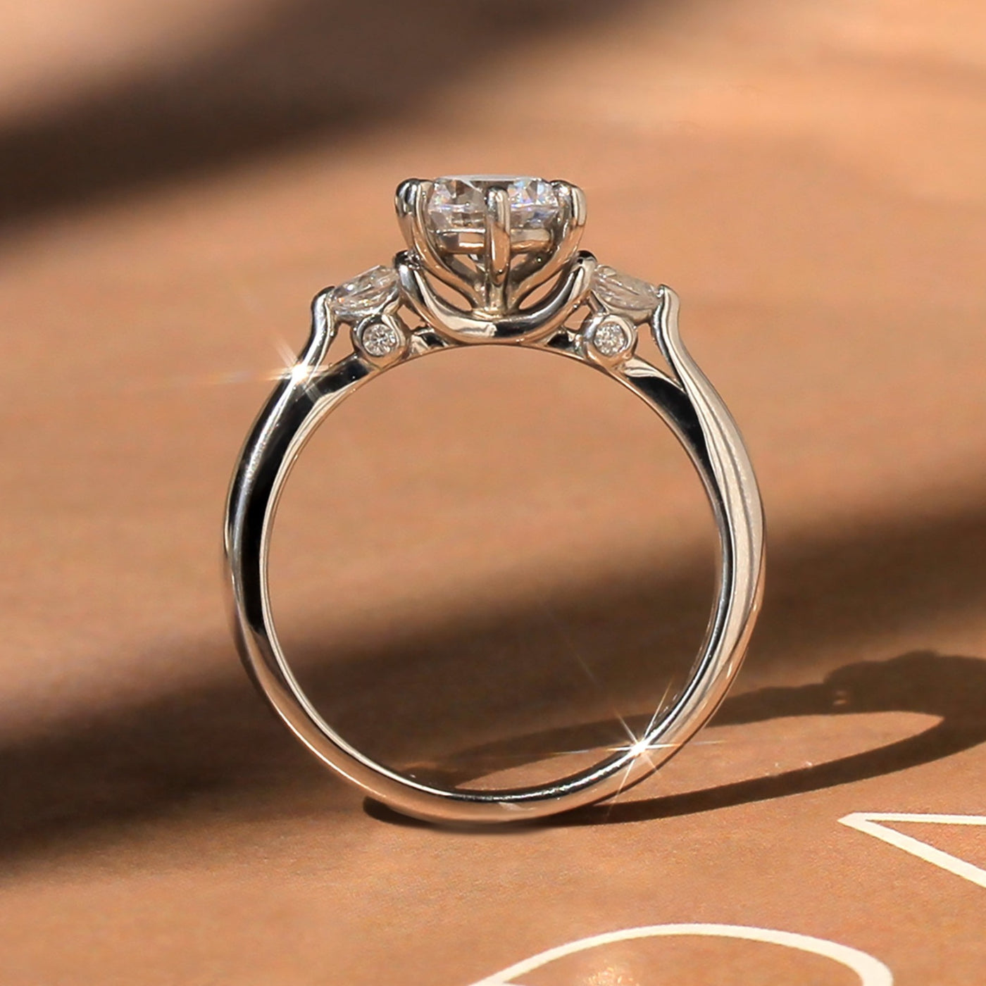 Heart Stone Accent Ring