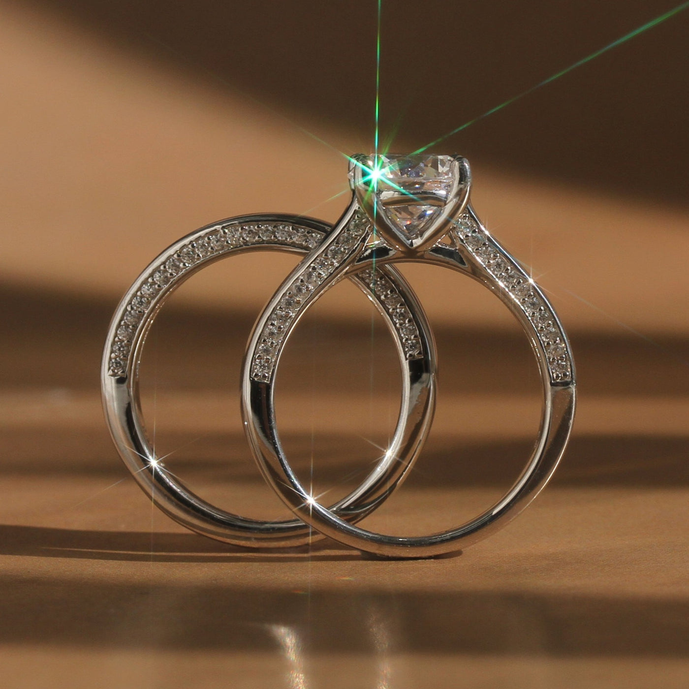 Brilliant 2 CT "Eternal Harmony" Bridal Ring Set
