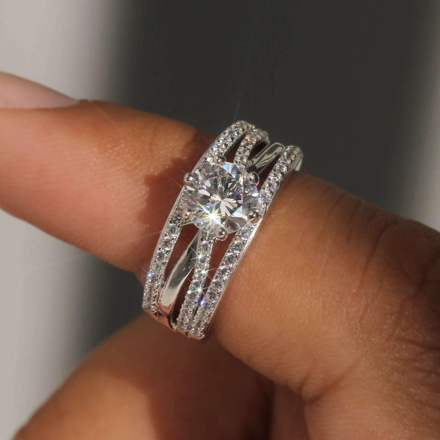 1.2 CT 4 Row Entwined Bypass Ring