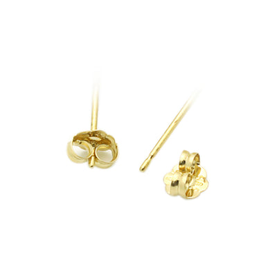 2mm to 8mm Round Brilliant CZ Studs, Solid 14K Gold Cartilage Earrings