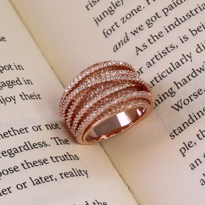 Intertwined Crisscross The Infinity Weave Ring