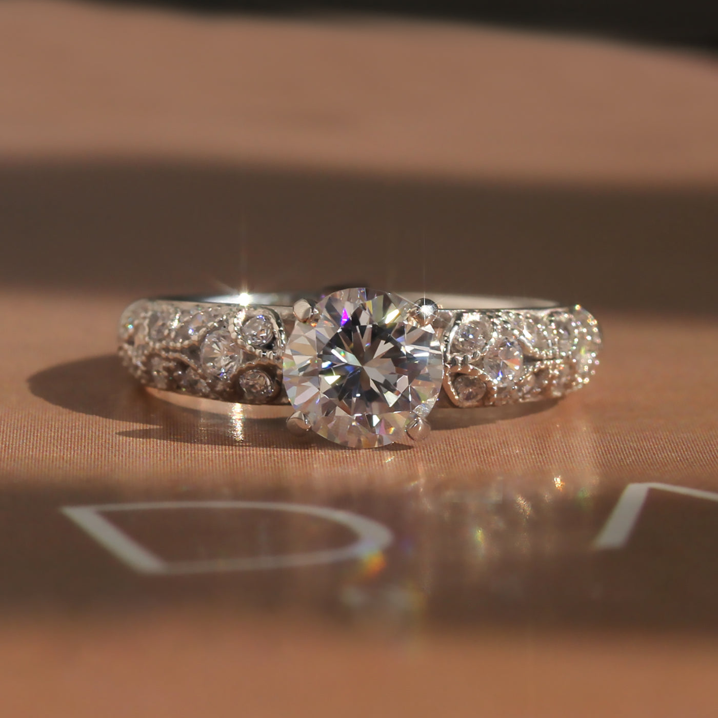 Vintage Filigree Engagement Ring