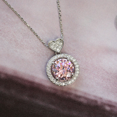 Radiant Pink Eterna Pendant Necklace