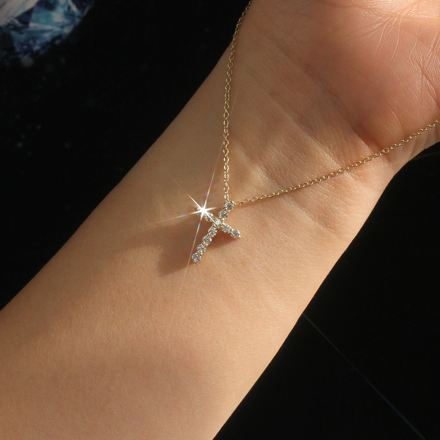 Everyday Charm Cross Necklace in Silver