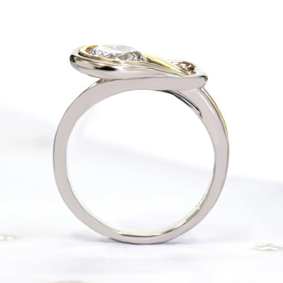 Golden Essence Love Knot Ring, 1.2 CT